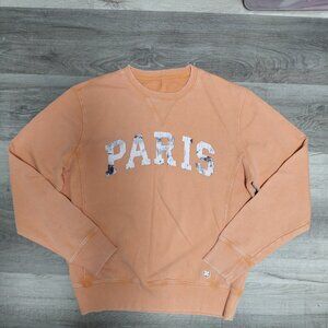 PARIS Orange Pullover Sweatshirt